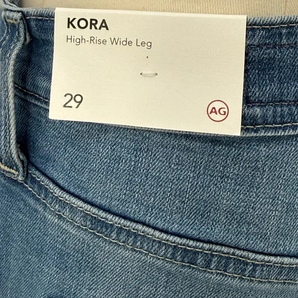 Adriano Goldschmied Kora High Waist Wide Leg Vintage-Inspired Denim Pants SZ 29 - Picture 5 of 13